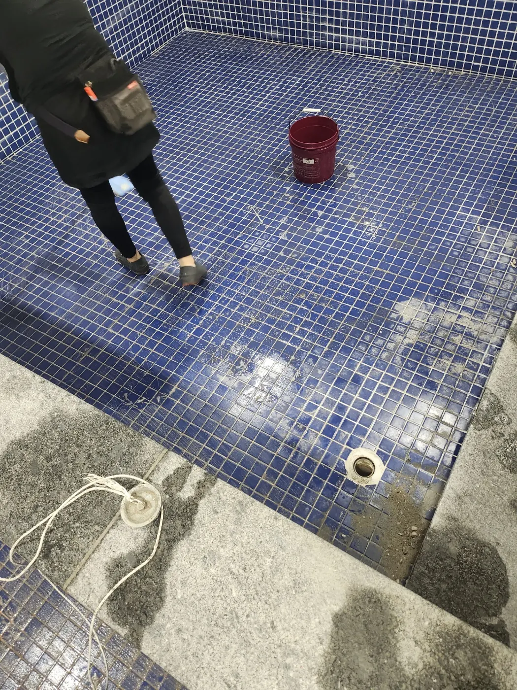 줄눈 복원 — 동천동 목욕탕청소 현장