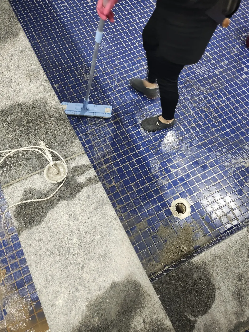 타일 줄눈 세정 — 광산구 목욕탕청소 현장