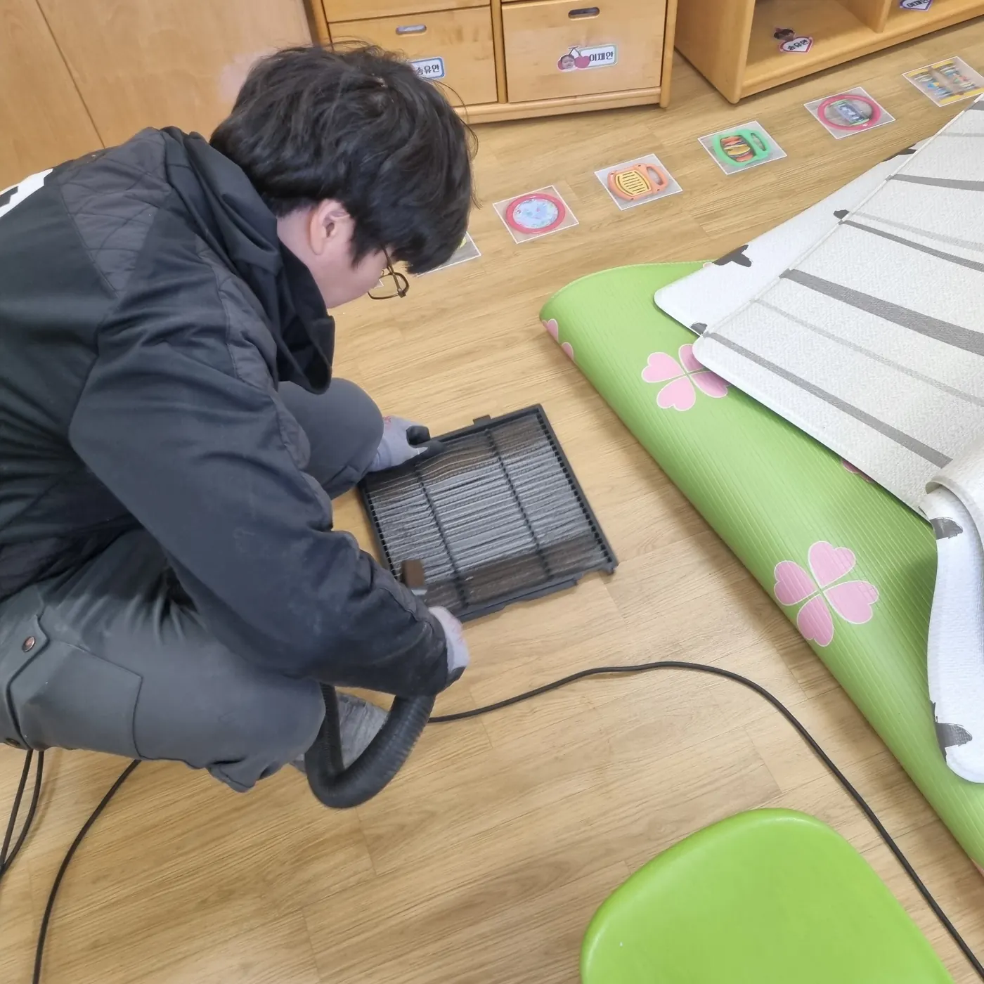 작업 진행 — 금곡동 어린이집청소 현장