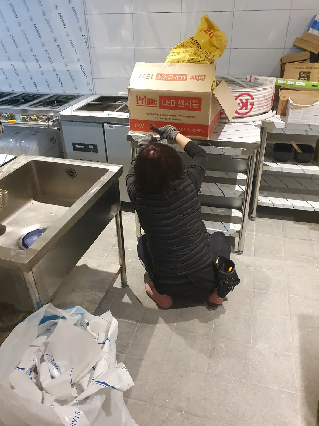주방 집기 정리 — 망월동 식당청소 현장
