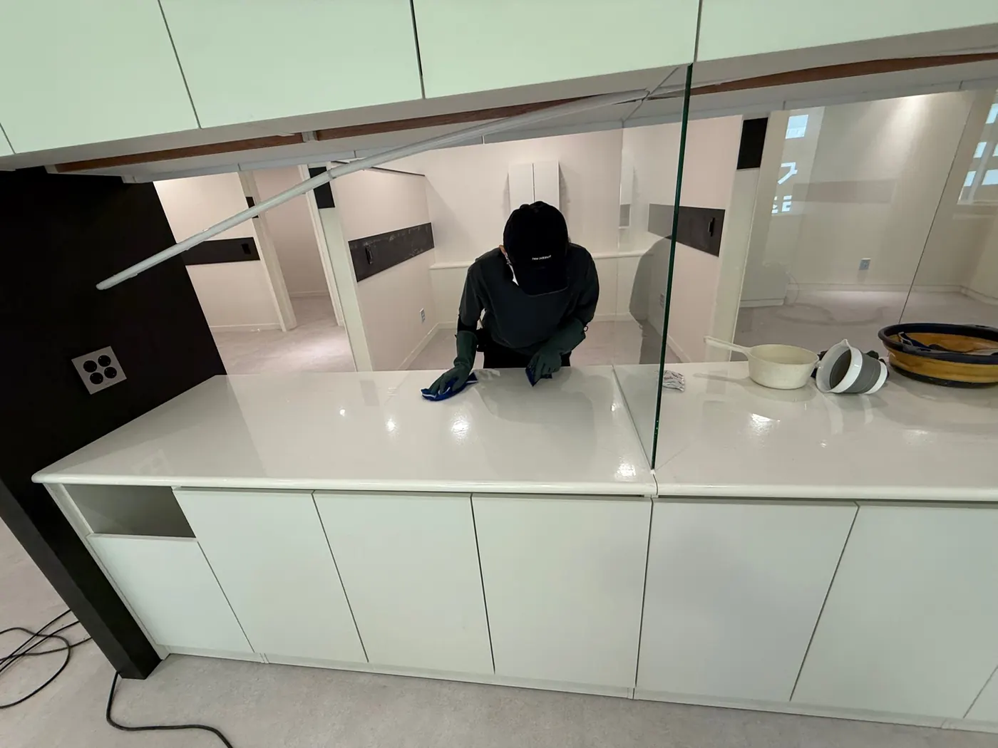 세정 진행 — 봉선동 상가청소 현장
